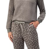 노티카 여성 실키 플리스 파자마 세트 - 그레이