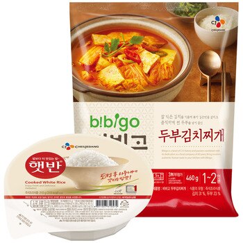 CJ 비비고 두부김치찌개 5팩 & 햇반 5팩 CJ 비비고 두부김치찌개 5팩 & 햇반 5팩