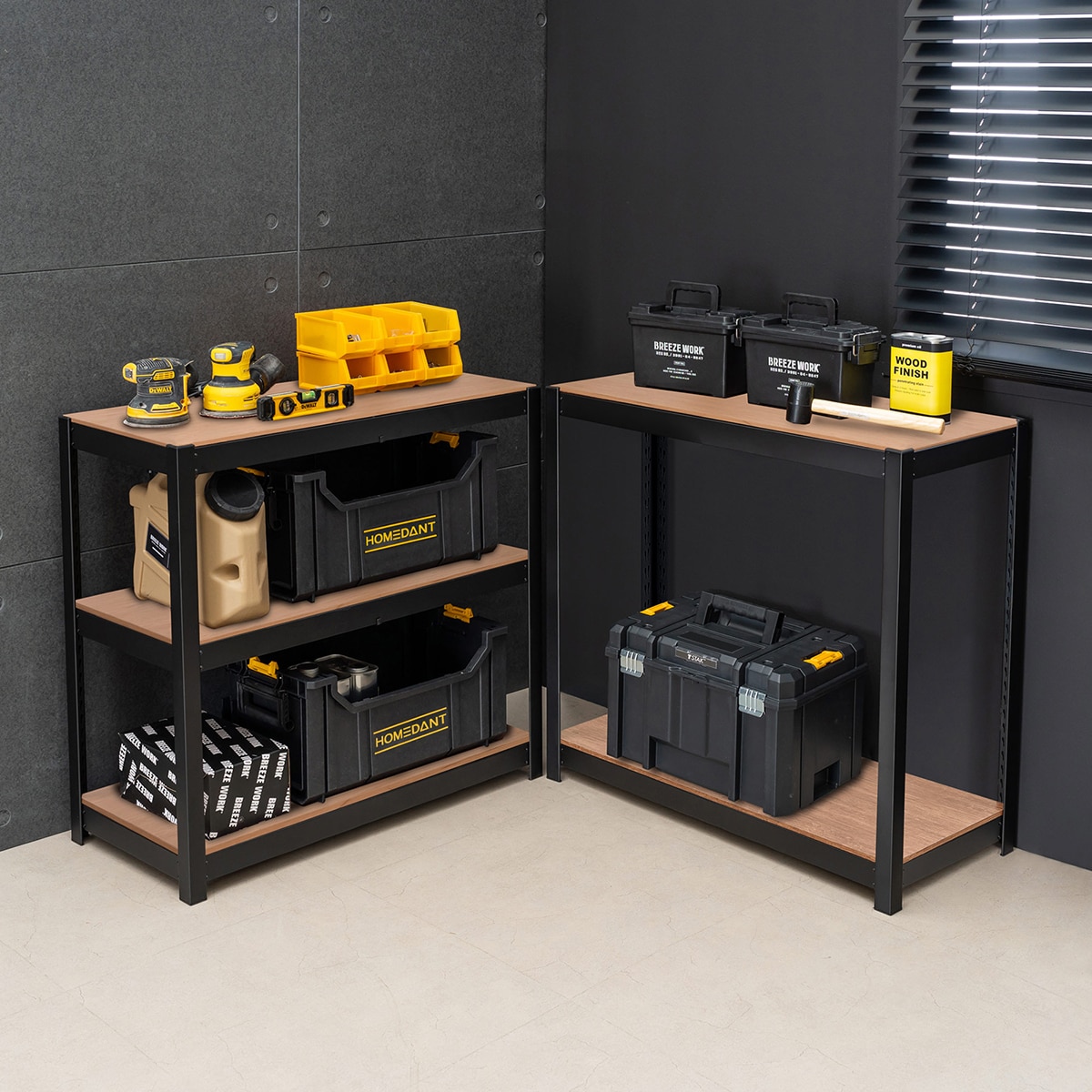 스피드랙 다용도 5단 철제 선반 80 x 40 x 180cm - 블랙 스피드랙 다용도 5단 철제 선반 80 x 40 x 180cm - 블랙