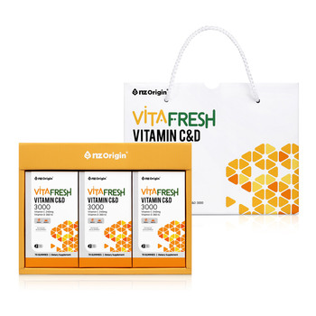 엔젯오리진 비타프레쉬 비타민 C&D 선물세트70구미x 3
