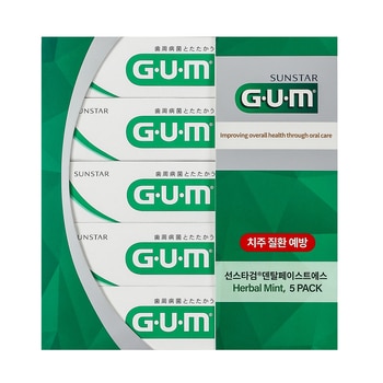 G.U.M 덴탈 치약 155g x 5개입