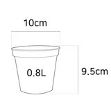 플라스틱 소형 화분 10cm 25개, 그린