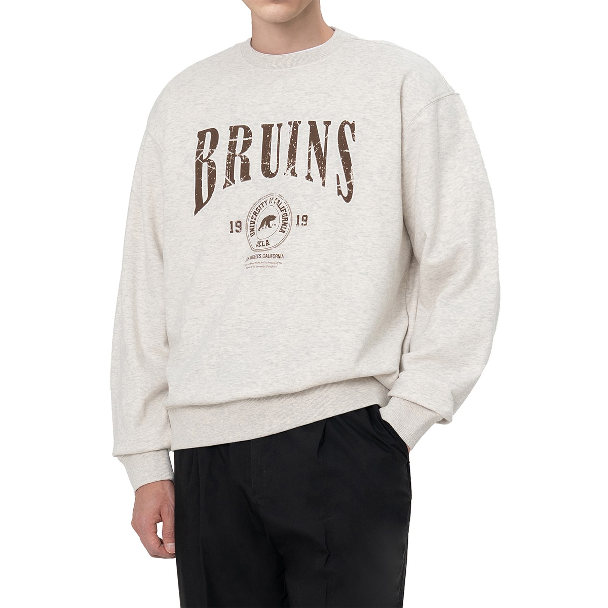 UCLA 성인 긴소매 로고 맨투맨