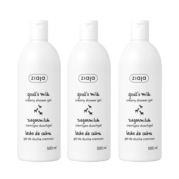 Ziaja Goat's Milk Body Wash 500ml x 3 686603