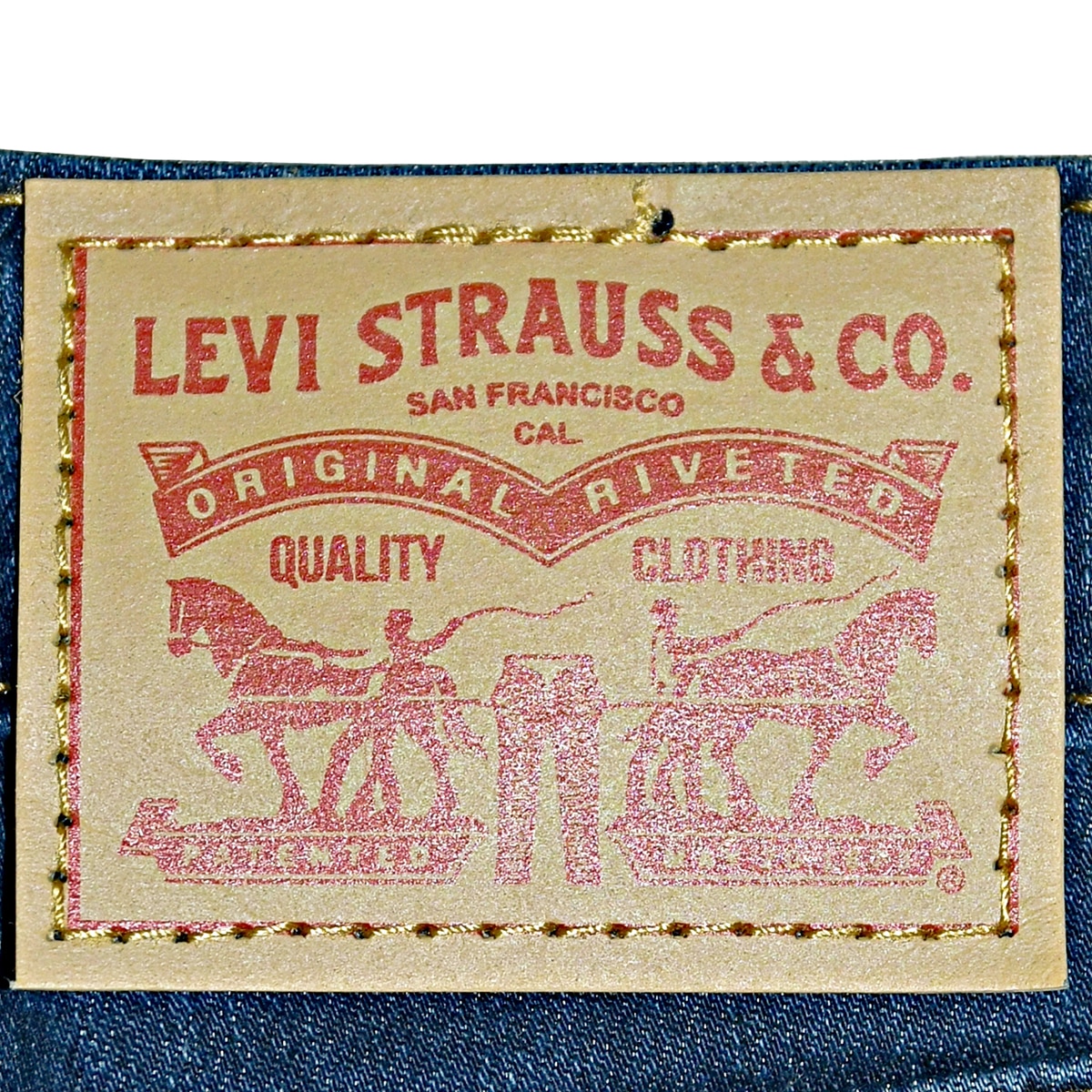 리바이스 여성 725 하이라이즈 부즈컷 청바지 - 다크 인디고