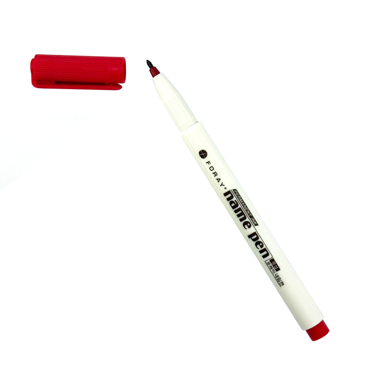 포레이 유성 네임펜 1.0mm 36개 - 적색