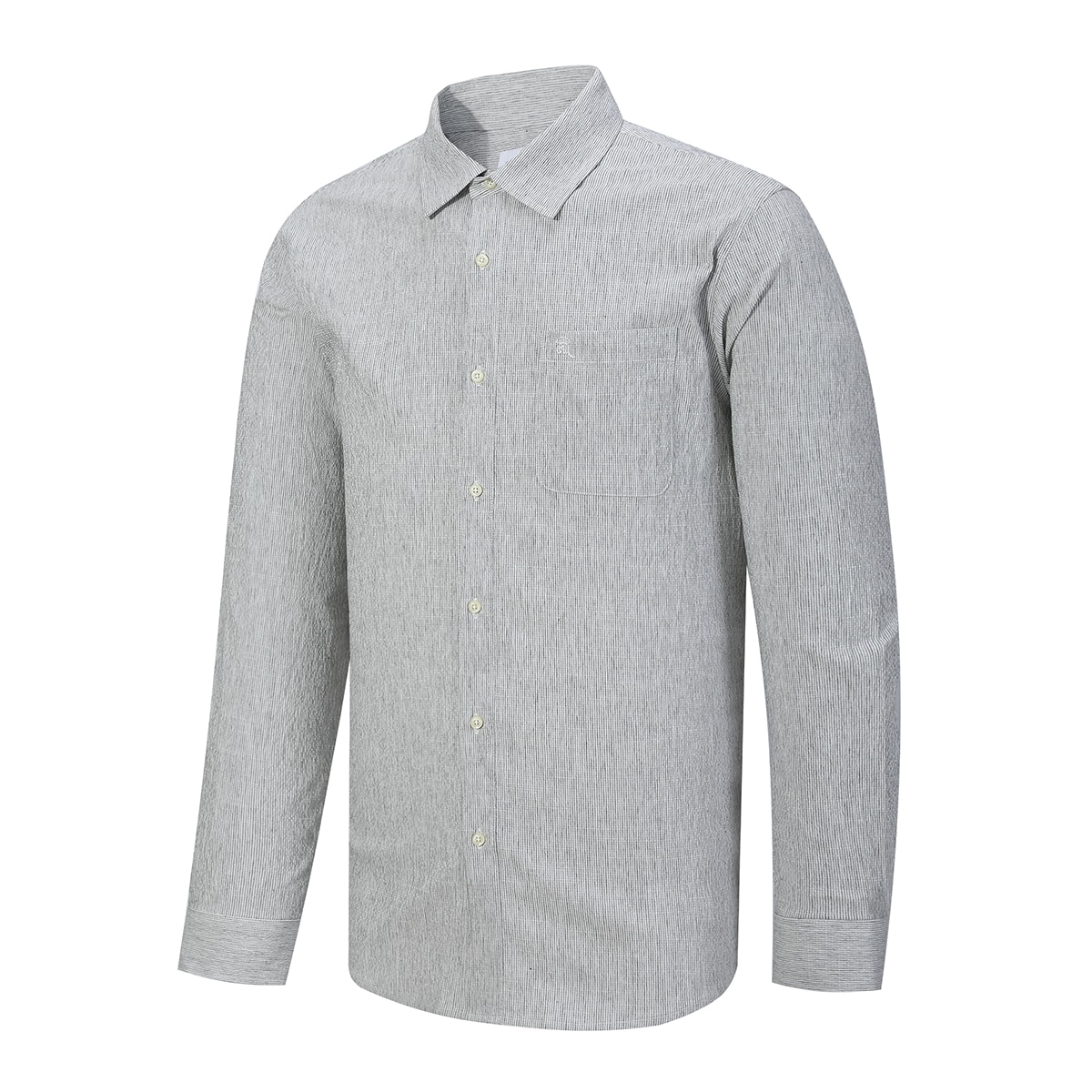 카운테스마라 남성 긴소매 린넨 셔츠 - 그레이