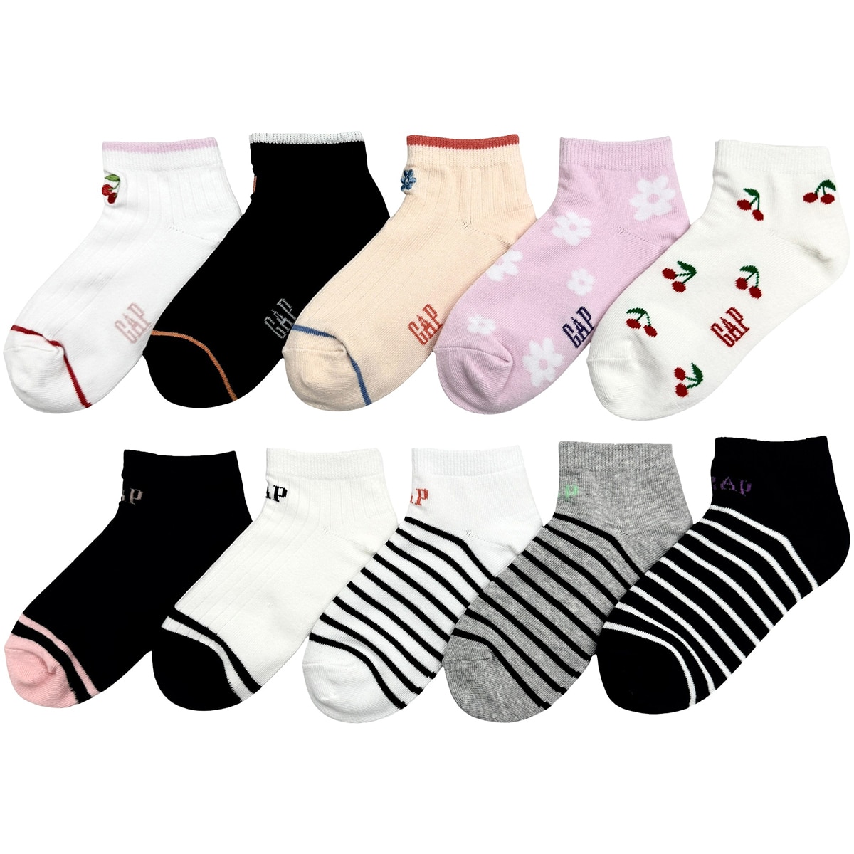 갭 여아 양말 10족- B, M