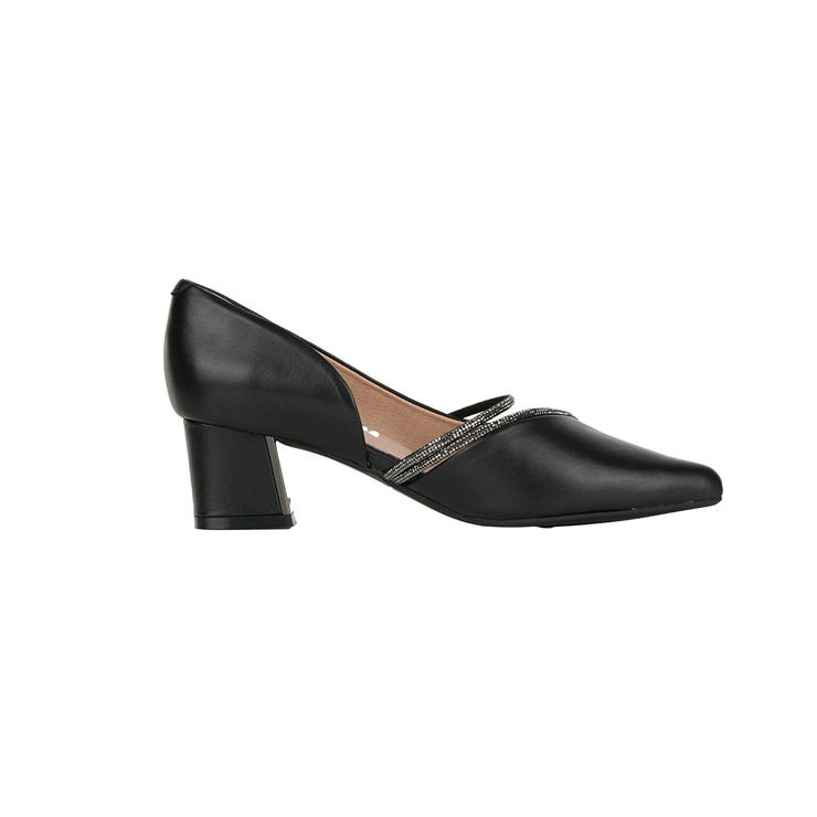 엘리자베스 스튜어트 양가죽 쥬얼 메리제인 펌프스 - 블랙, 230mm