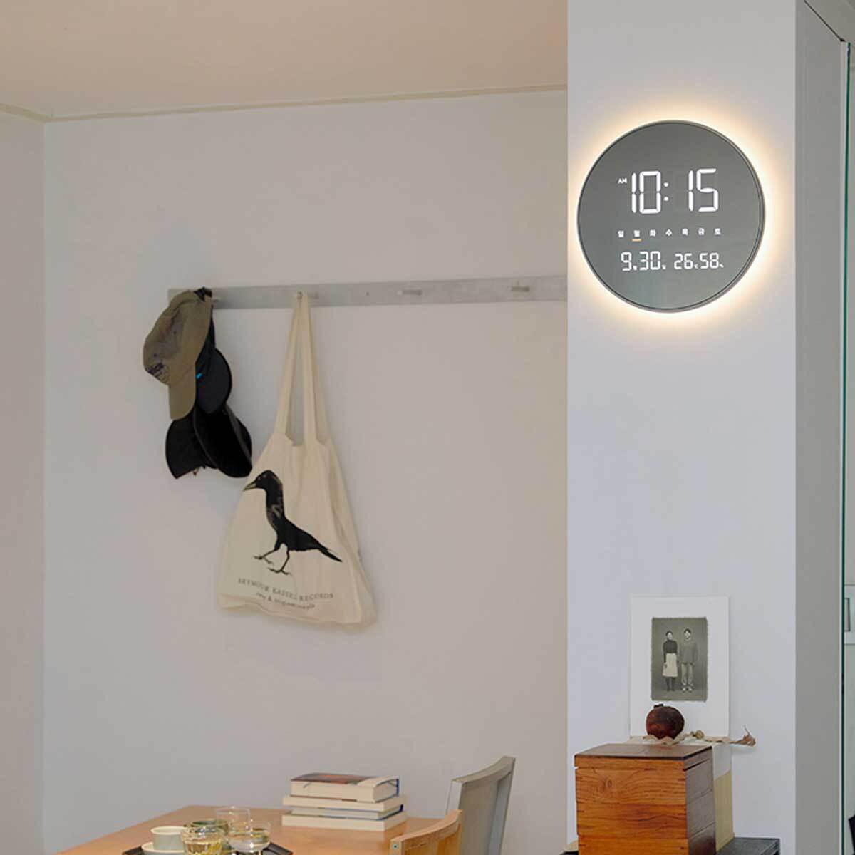 OWC 이클립스 스마트 무드등 LED WIFI 벽시계