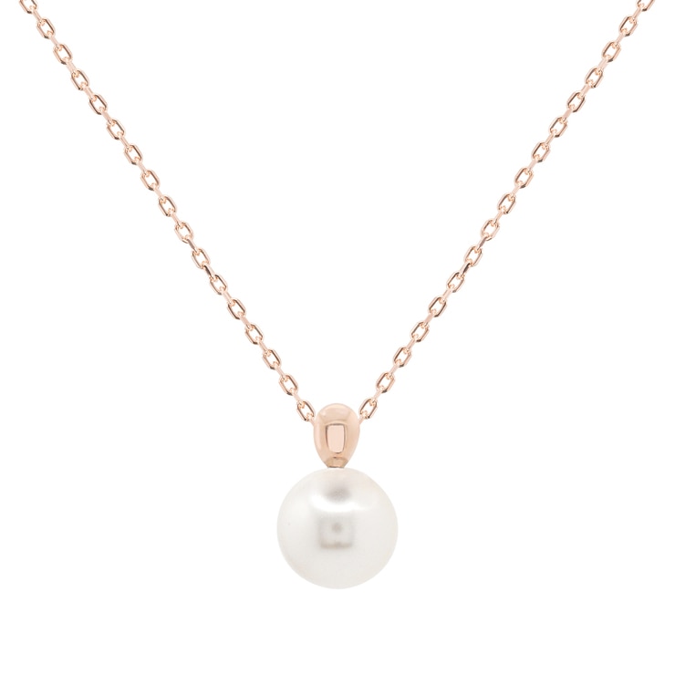 Clavedej 18K Gold 7mm Akoya Pearl Necklace 680150