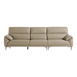 다우닝 데이지 전체 천연가죽 소파 4인 - 뉴베이지