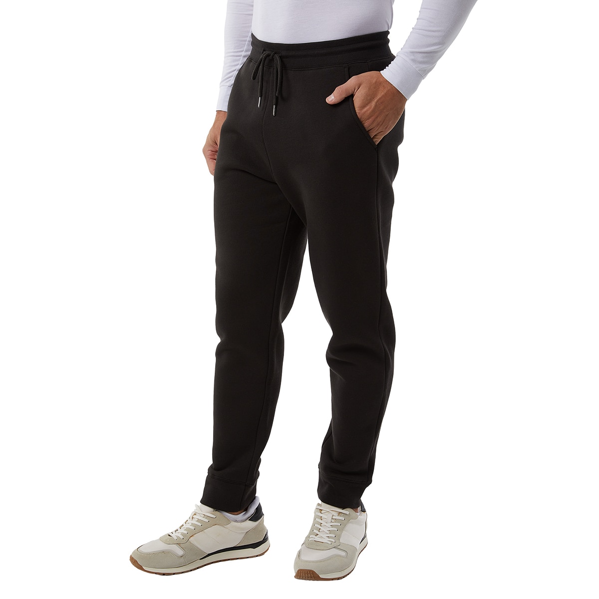 32 도 남성 조거 바지 - 블랙