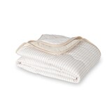 Berkshire 양면 쿨링 담요 152x178cm - 베이지스트라이프화이트