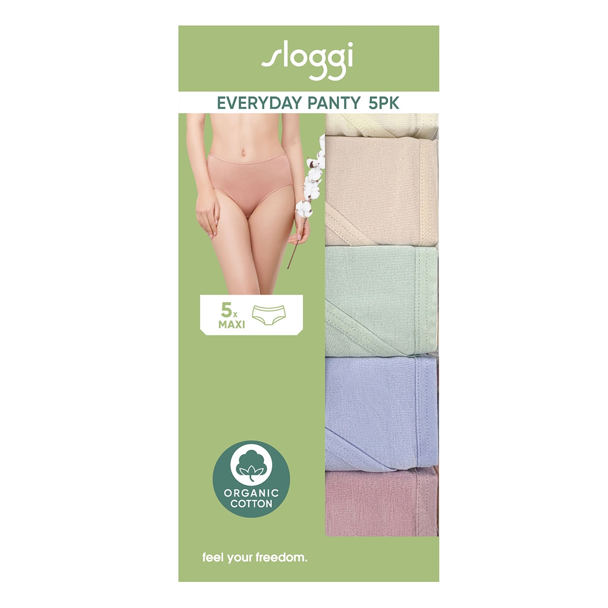 슬로기 맥시 오가닉 팬티 5개입 - 26A, 95