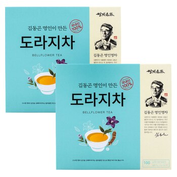 쌍계명차 도라지차 0.7g x 100티백 x 2 쌍계명차 도라지차 0.7g x 100티백 x 2