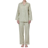 게스 여성 코튼 파자마 세트 - 리프 스트라이프