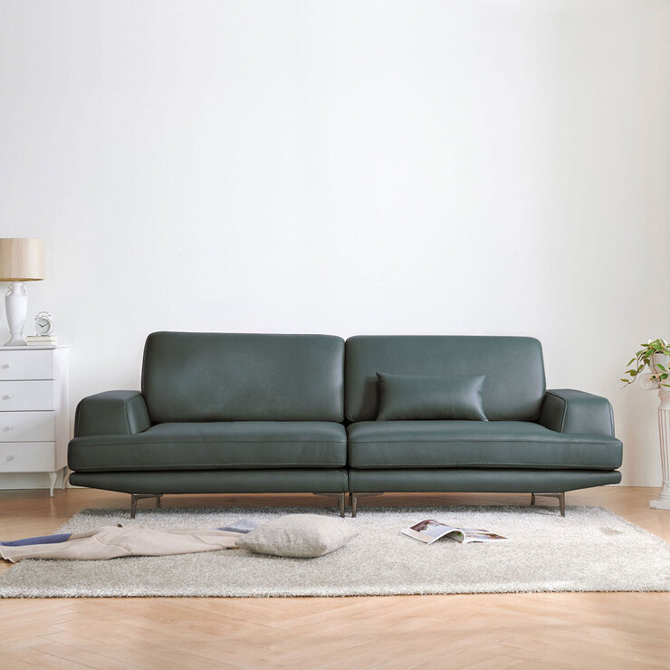 사트바 포지타노 이태리 통가죽 3인 소파