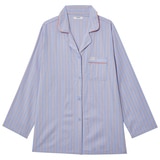 게스 여성 코튼 파자마 세트 - 블루 스트라이프, L