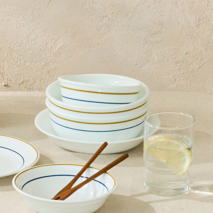 Corelle Double Ring Latte Rice & Soup Bowls 4P for 2 680670