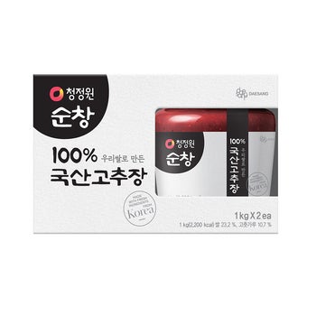 청정원 순창 국산 고추장 1kg x 2 청정원 순창 국산 고추장 1kg x 2