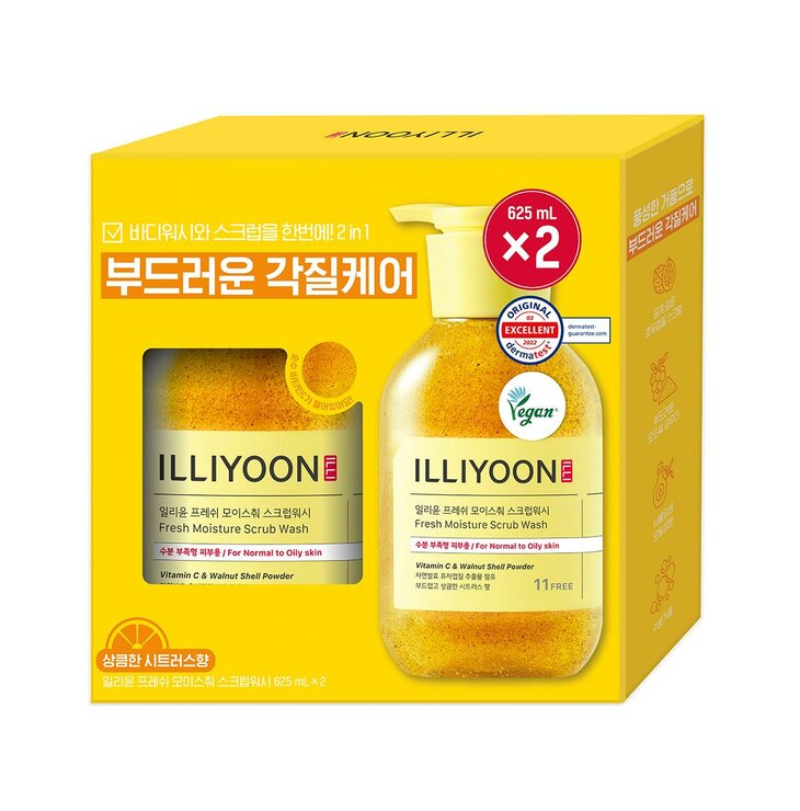 일리윤 모이스춰 스크럽워시 625ml x 2 일리윤 모이스춰 스크럽워시 625ml x 2