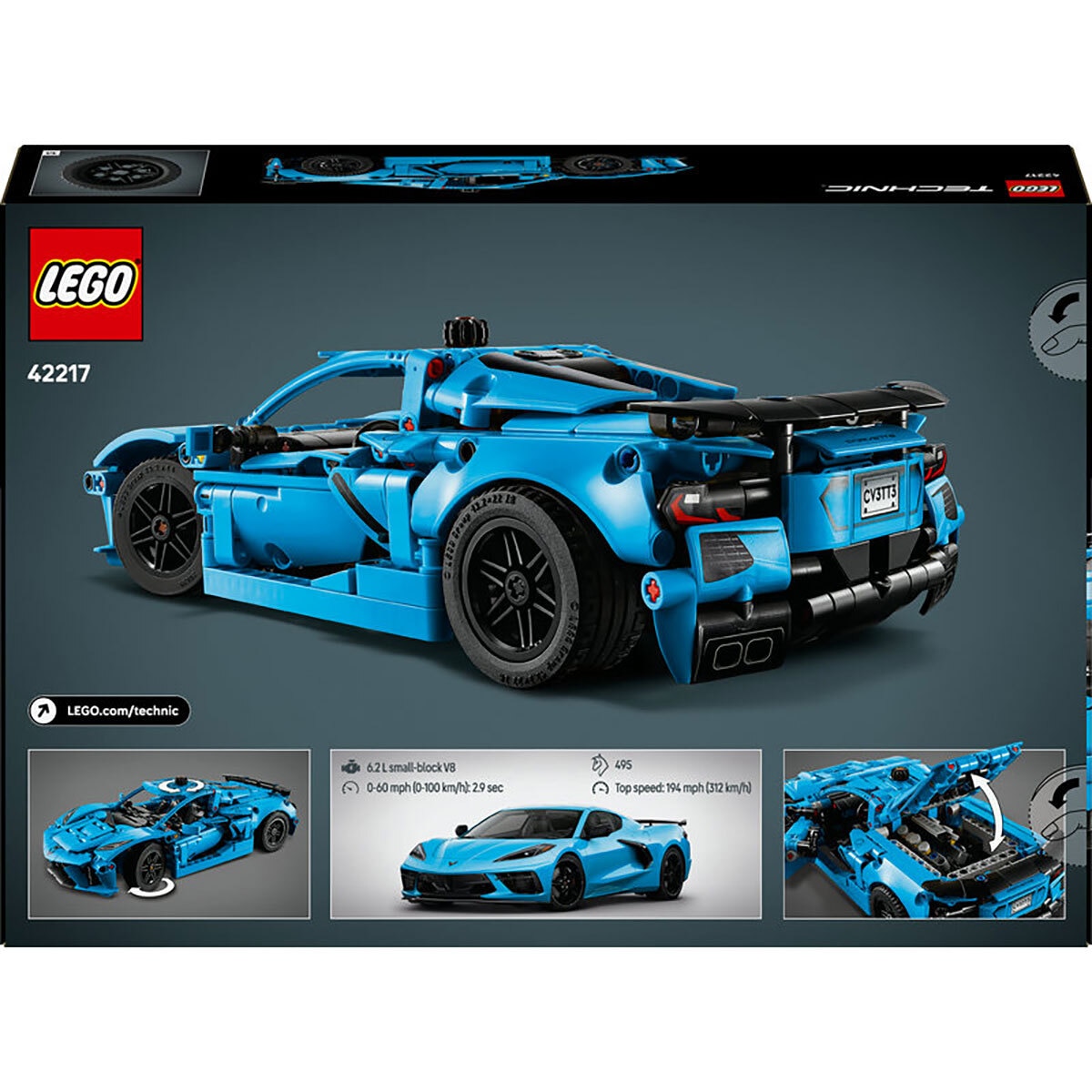 레고 테크닉 Chevrolet Corvette Stingray Blue 42217