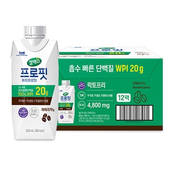 셀렉스 프로핏 웨이프로틴 아메리카노 330ml x 12팩