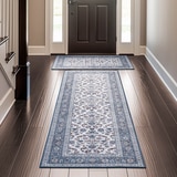 Wyatt&Ash 워셔블 러그 & 러너 세트 - 블루 Wyatt&Ash 워셔블 러그 & 러너 세트 - 블루