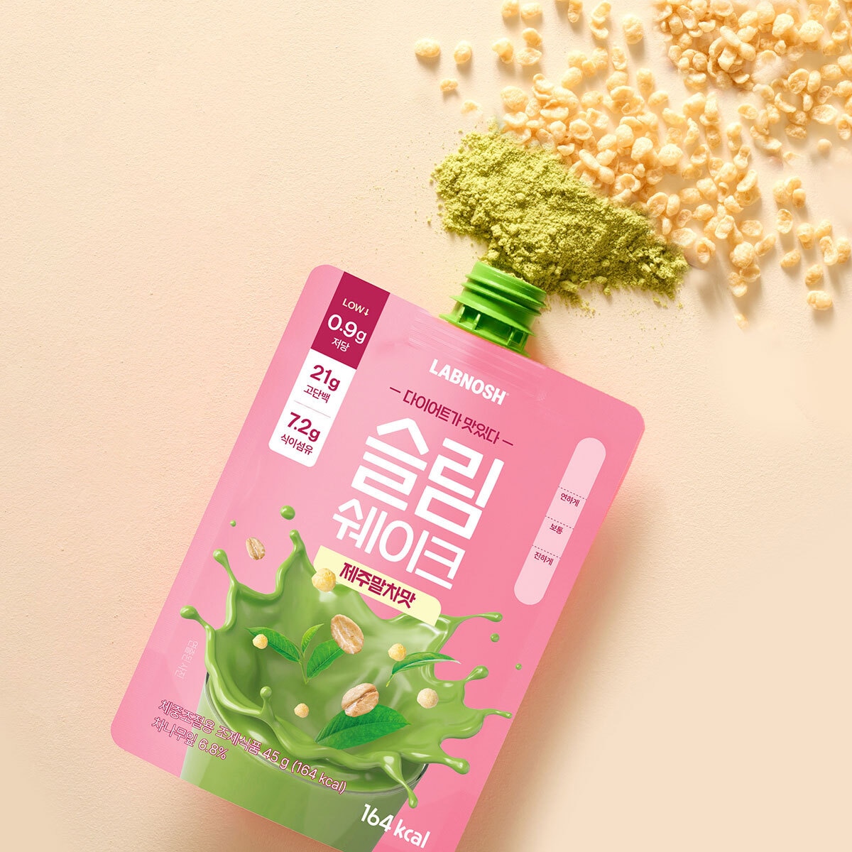 랩노쉬 슬림쉐이크 45g x 14개 - 제주말차맛