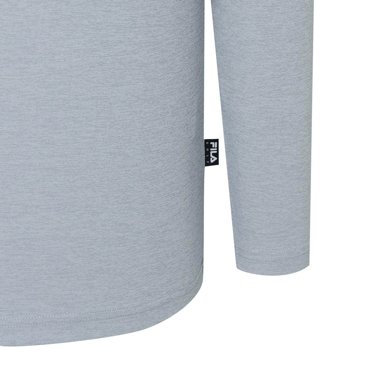 휠라 골프 남성 긴팔 폴로티 - 라이트그레이