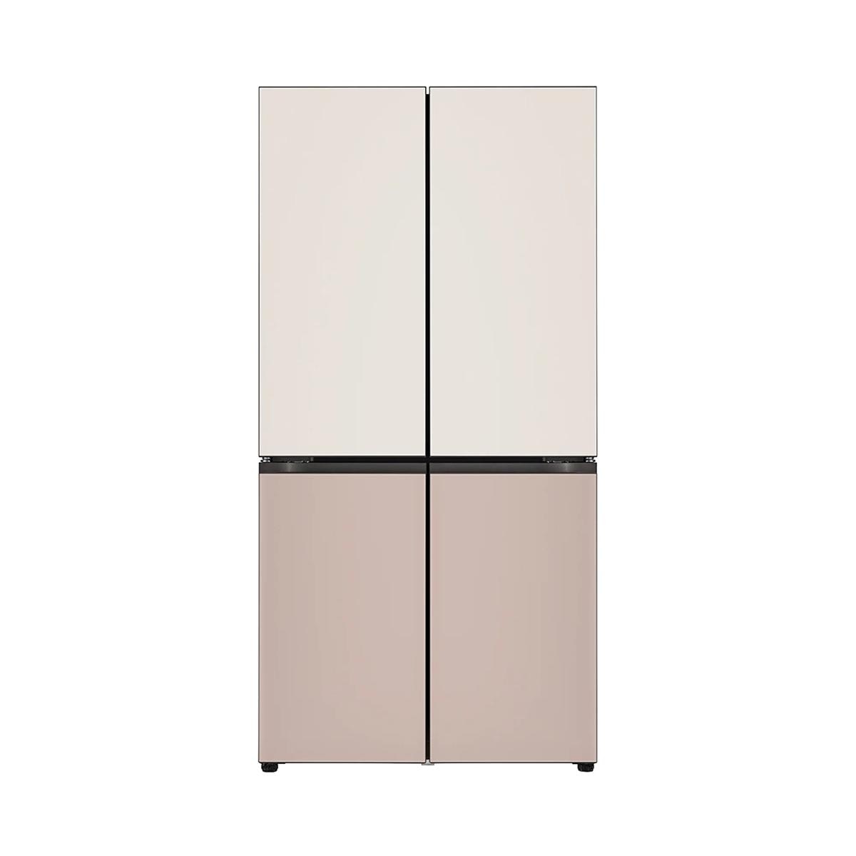 LG 오브제 AI 냉장고 870L, 글라스 토프/아몬드