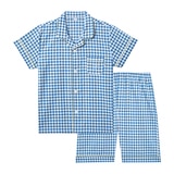 게스 주니어 시어서커 파자마 세트 - 블루