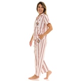 키스 해링 여성 코튼 파자마 세트 - 아이보리, M