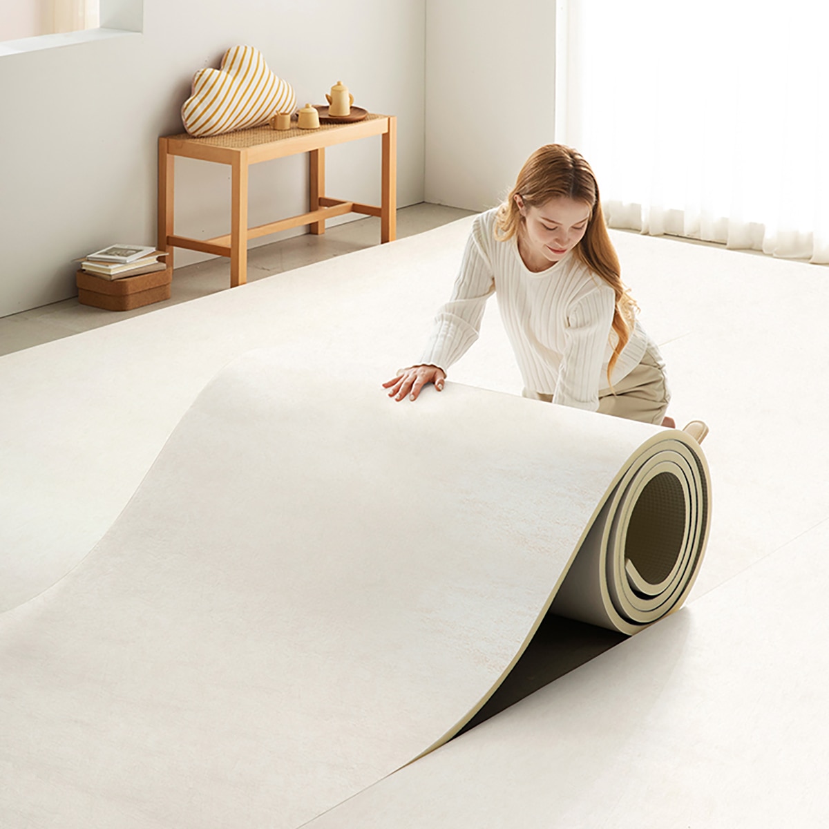 파크론 PVC 롤매트 140 x 300 x 2.0cm (테이프포함)