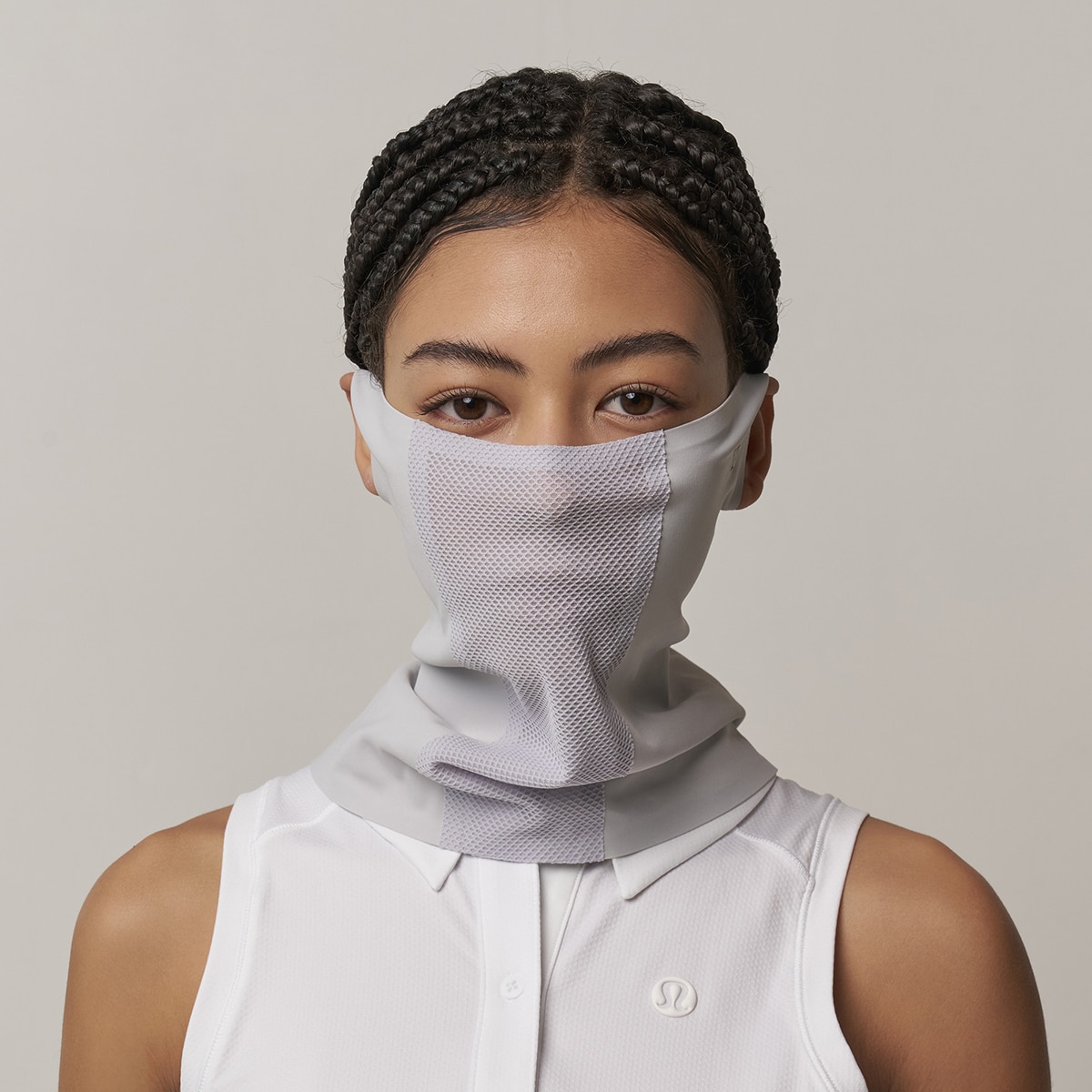 화이트샌즈 자외선 이어 마스크 2개 - 라이트그레이