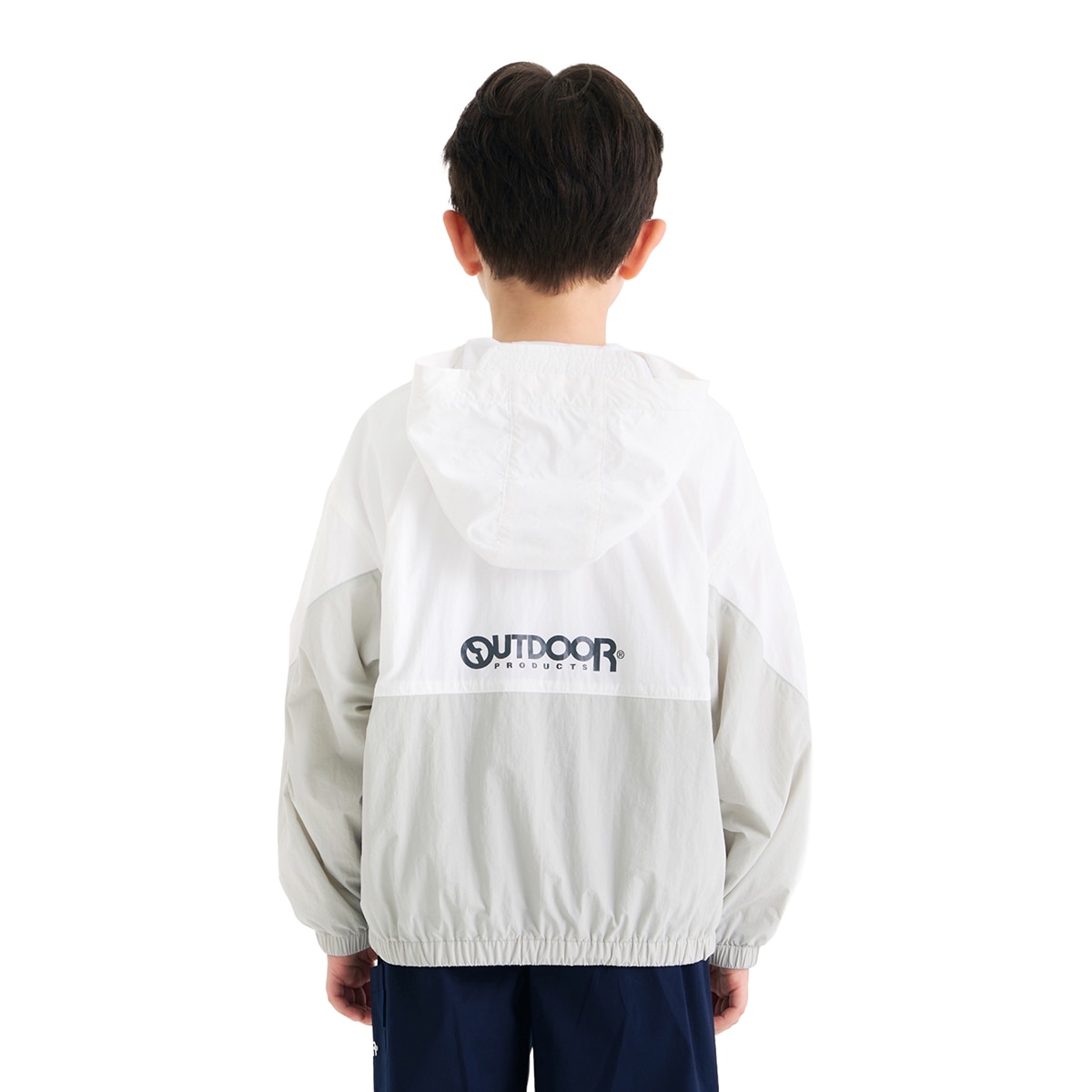 아웃도어 프로덕츠 키즈 바람막이 자켓 - 라이트그레이, 130