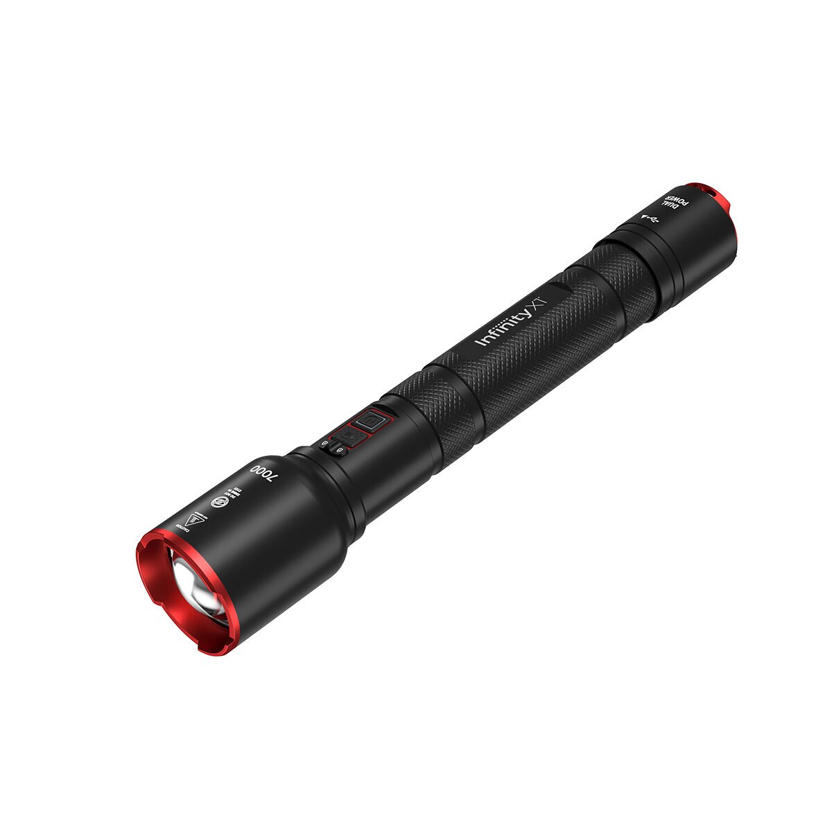 Infinity X1 7000루멘 듀얼파워 LED 손전등