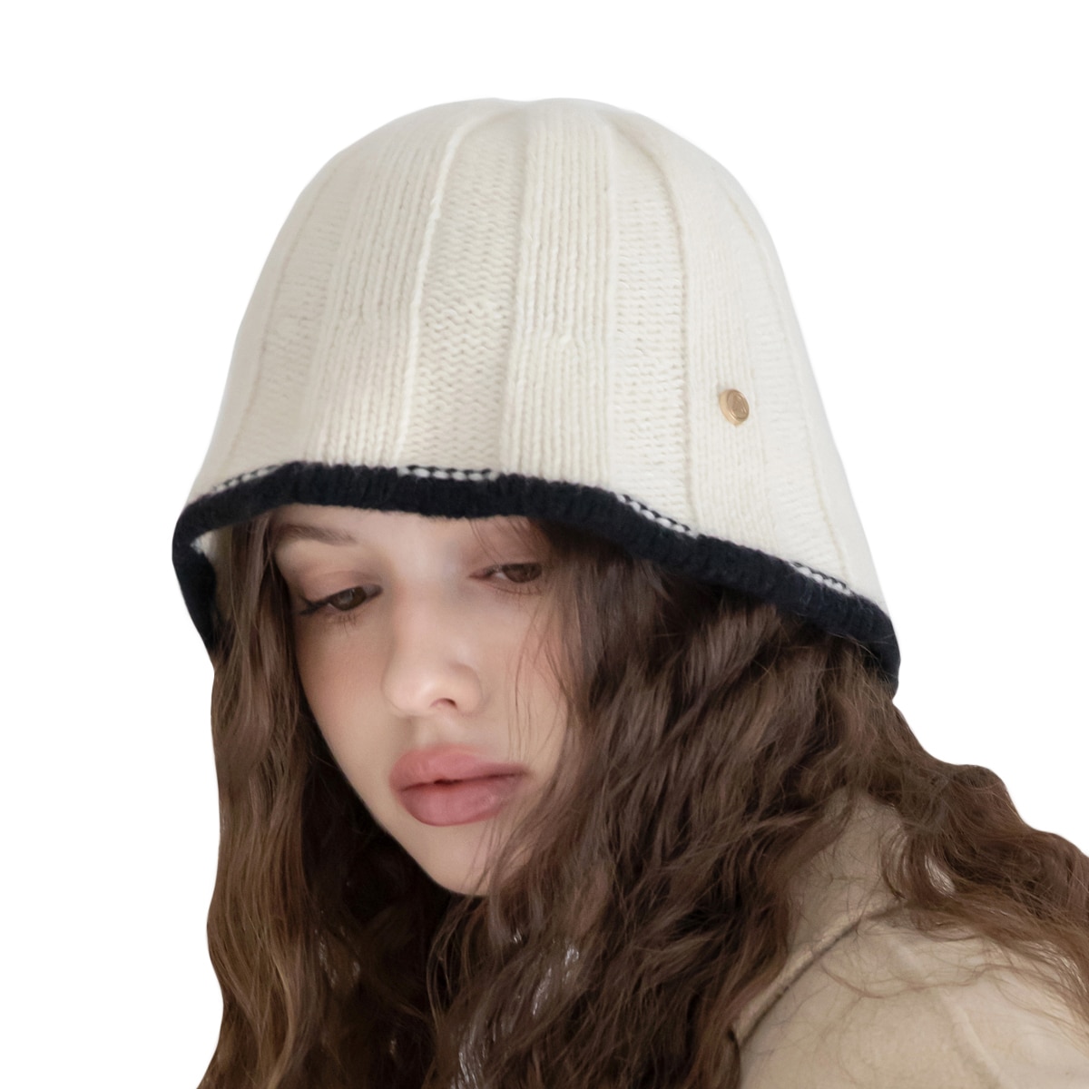 안드레아바나 여성 울 니트 모자