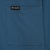 컬럼비아 남성 우븐 반소매 스트레치 폴로티 - 틸블루