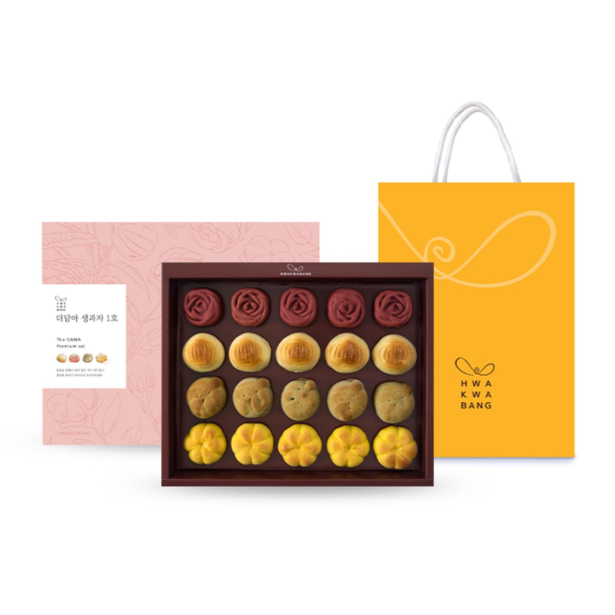 화과방 더담아생과자 1 호 X 5 세트 / 1,000g x 5