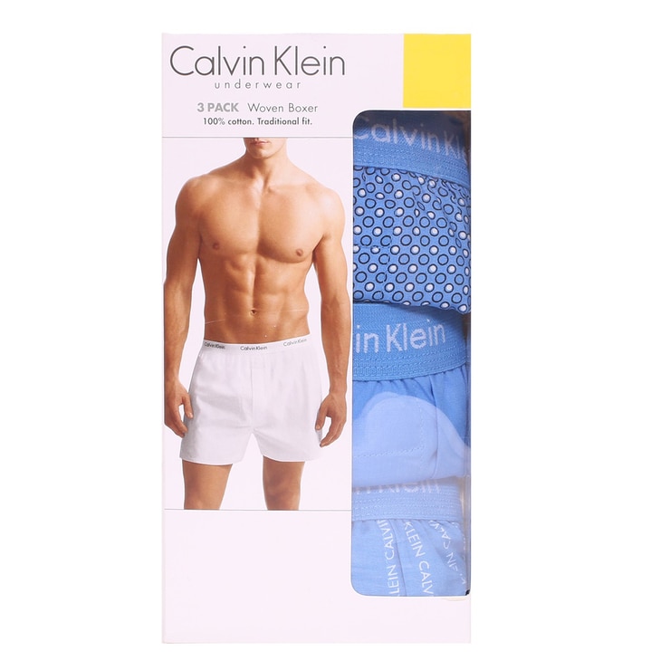 캘빈클라인 우븐 박서 3 매