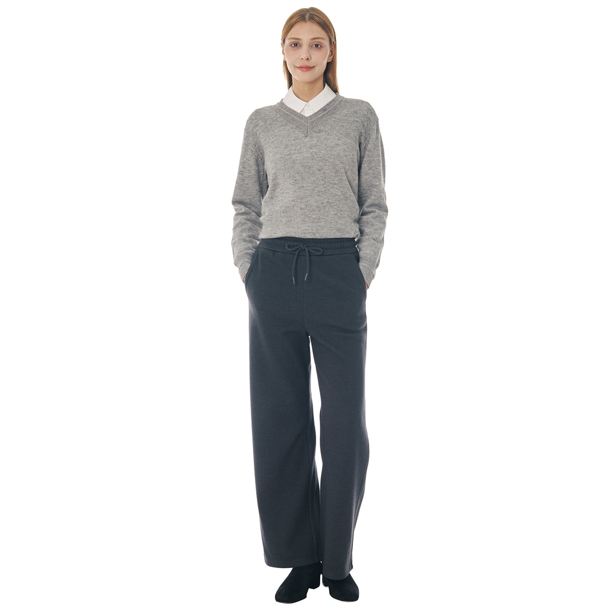 비지트 인 뉴욕 여성 골지기모 밴딩 바지 비지트 인 뉴욕 여성 골지기모 밴딩 바지