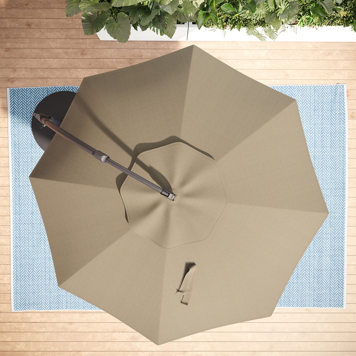 앳레저 캔틸레버 라운드 우산, 지름 3.5m