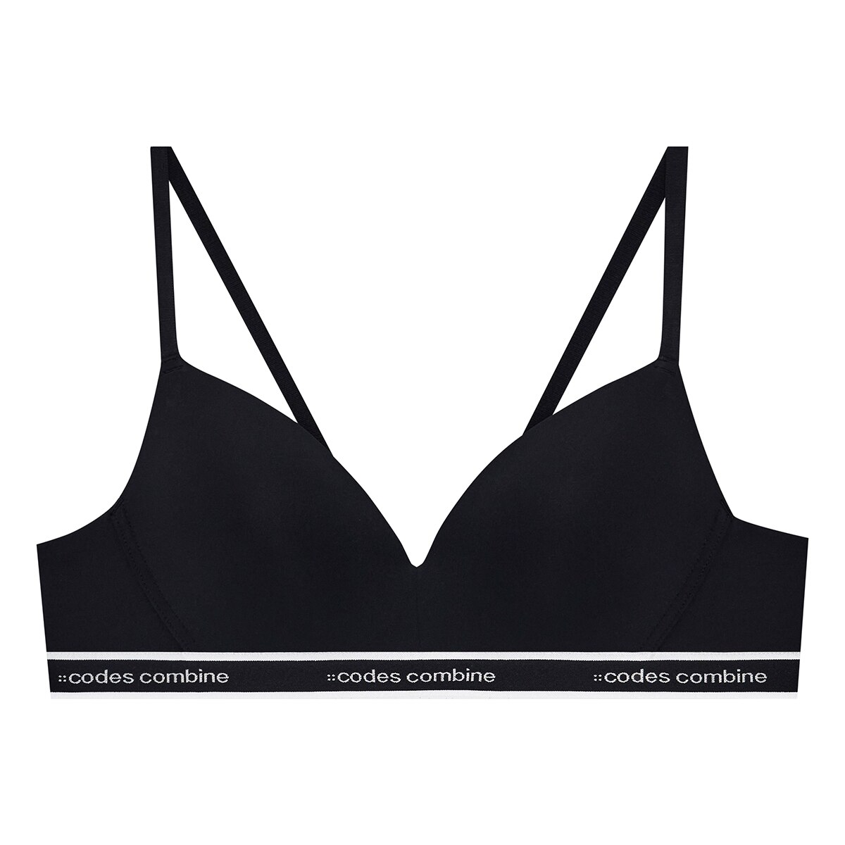 코데즈 컴바인 노와이어 브라 2매 - 라이트베이지/블랙, S(90)