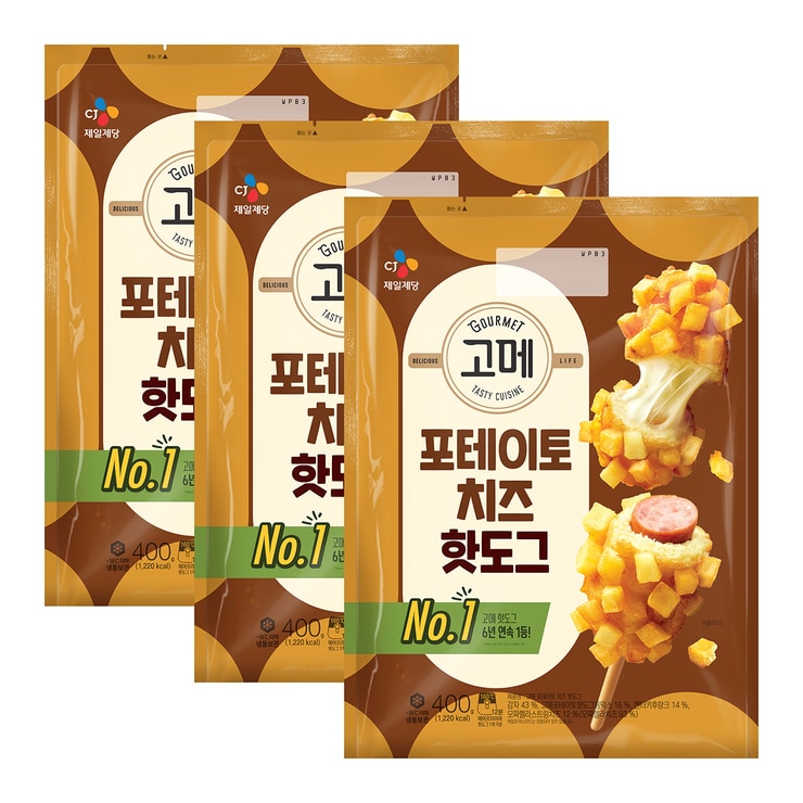 Gourmet Potato Cheese Corn dog 400g x 3 641175