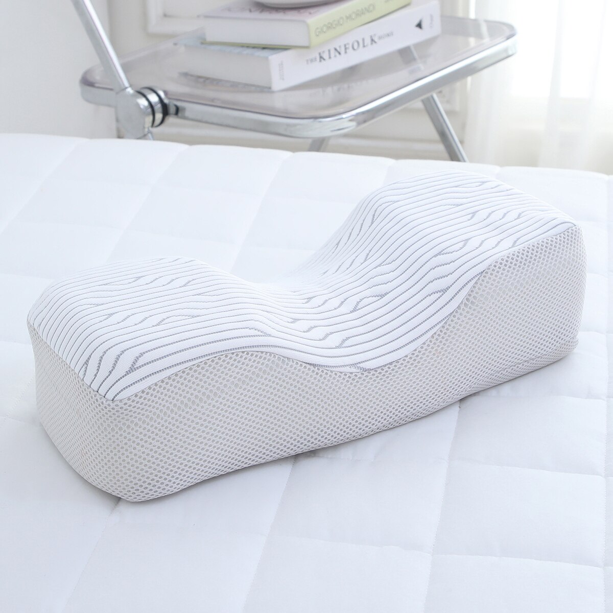 에이프릴앳홈 목편한 냉감 베개 38X16cm - 메트로