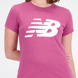 뉴발란스 여성 반소매 티셔츠 - 버건디
