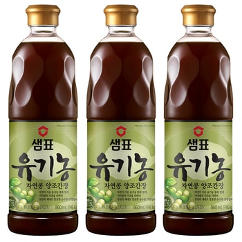 샘표 유기농 자연콩간장 860ml x 3