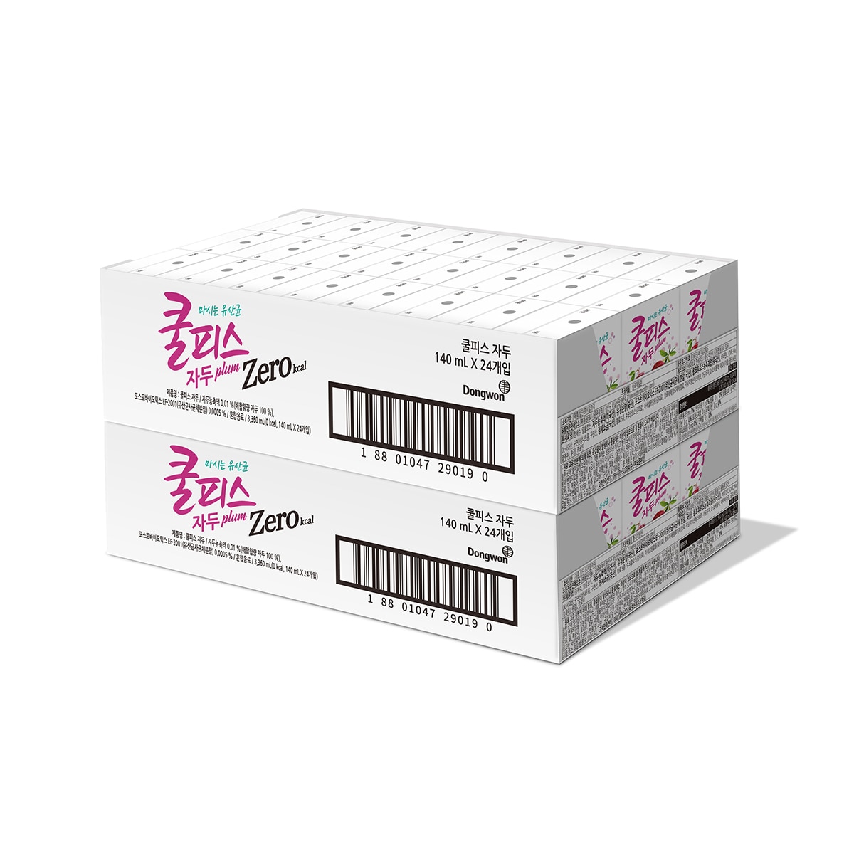 동원 쿨피스팩 제로 140ml x 48 - 자두